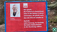 Bundestagswahl 2025 – Baden-Badener SPD-Stadtrat Bohnert unterstützt Lukas Hornung durch Großflächenplakate