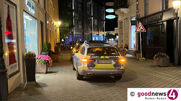 Polizei zum Einsatz in Baden-Baden – „Bislang keinerlei Hinweise auf tatsächliche Bedrohungslage“ Polizei zum Einsatz in Baden-Baden – „Bislang keinerlei Hinweise auf tatsächliche Bedrohungslage“