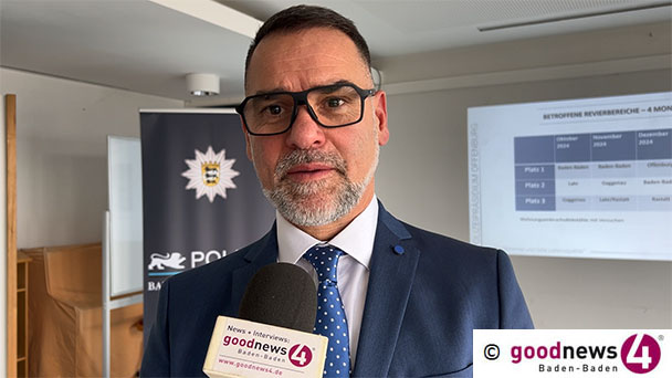 Baden-Baden beliebteste Stadt weit und breit – Leider auch bei Einbrechern – Polizeisprecher Raoul Hackenjos im goodnews4-Interview: „Lieber einmal zu oft die 110 wählen“