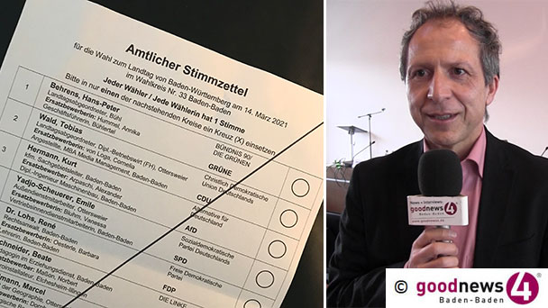 Bürgermeister Kaiser bittet Wähler: „Eigenen Kugelschreiber mitbringen“ –  Streit um Wahlplakate in Baden-Baden: „Inzwischen zumindest aus meiner Sicht beruhigt und geklärt“