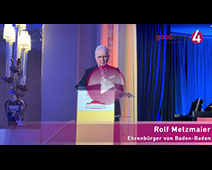 Neue Baden-Badener Ehrenbürger im Kurhaus geehrt | Rede von Ehrenbürger Rolf Metzmaier