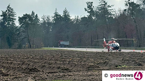 Schwere Unfälle gestern bei Iffezheim und in Baden-Baden – Auto stürzte in der Moltkestraße in die Tiefe