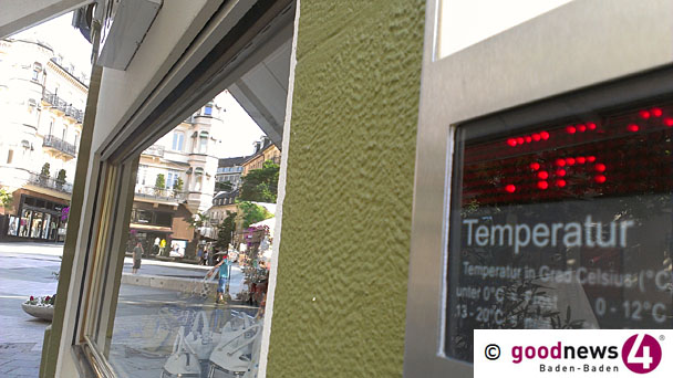 Baden-Baden steht vor Allzeit-Hitzerekord – 37,8 Grad vom 7. August 2015 sollen fallen – Meteorologin Sarah Müller rechnet mit bis zu 39 Grad