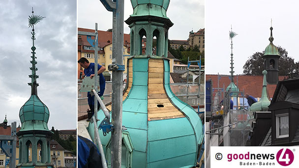 Neue Turmspitze am Sonnenplatz – Nach Großbrand erneuert