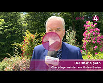 Baden-Badener OB Späth zu seiner Arbeitswoche und die Rosen 