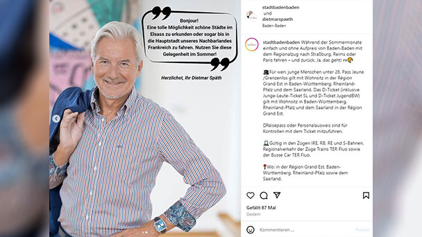 Verkehrte Welt im Baden-Badener Rathaus – OB Späth: „Schöne Städte im Elsass erkunden“  