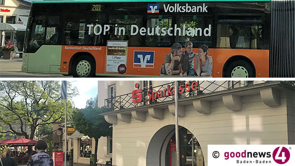 Volksbank pur mit zugeknöpften Taschen – Etwas großzügiger ist die Sparkasse Baden-Baden Gaggenau 