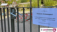 Rathaus Baden-Baden warnt Eltern – Erdwespen auf Kinderspielplatz in der Stephanienstraße