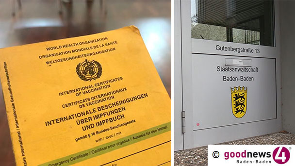 Staatsanwaltschaft Baden-Baden bestätigt Anzeige gegen Arzt – Mutmaßlich Impfnachweise gefälscht 