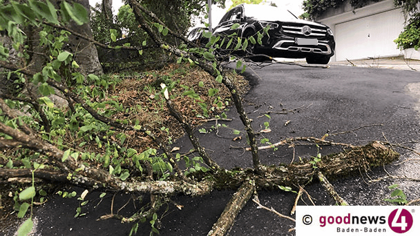 Sturmschäden auch in Baden-Baden – Merkurbahn geschlossen – Polizei warnt vor Besuchen im Wald 