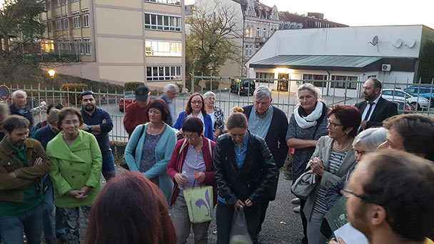 Gedenken neben BT-Parkplatz - Jüdische Kulturtage 