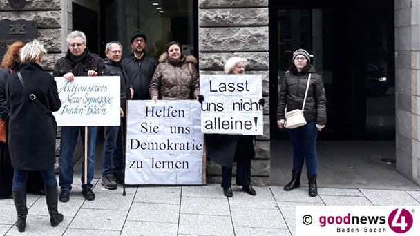 Friedliche Kundgebung des „Aktionskreis Neue Synagoge Baden-Baden“ vor dem Kultusministerium in Stuttgart