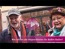 Abgeordnete in Baden-Baden kaum bekannt | goodnews4-VIDEO-Umfrage