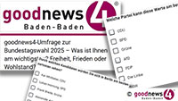 goodnews4-Umfrage zu Bundestagswahl – Was ist Ihnen am wichtigsten? – Freiheit, Frieden oder Wohlstand? 