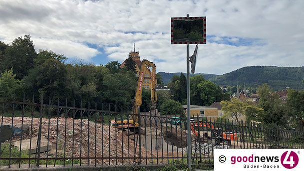 Großbaustelle Vincentius in Baden-Baden – Scheibenstraße Einbahnstraße