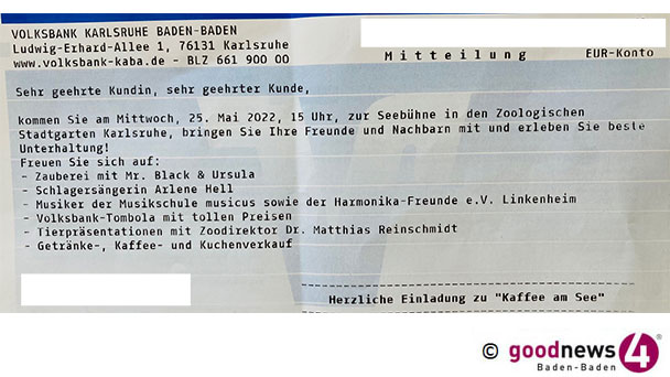 Kaufkraft von Baden-Baden nach Karlsruhe – Aufruf der Volksbank: „Bringen Sie Ihre Freunde und Nachbarn mit“