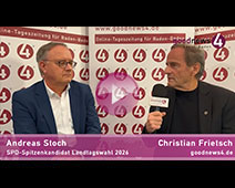 SPD-Landeschef Andreas Stoch im goodnews4-Wahl-Talk mit Christian Frietsch