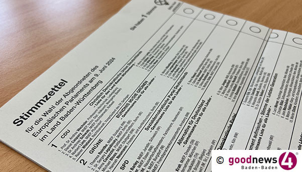 Auf das Ergebnis Kommunalwahl werden die Baden-Badener lange warten – Anders bei der Europawahl trotz 82,8 Zentimeter langem Stimmzettel 