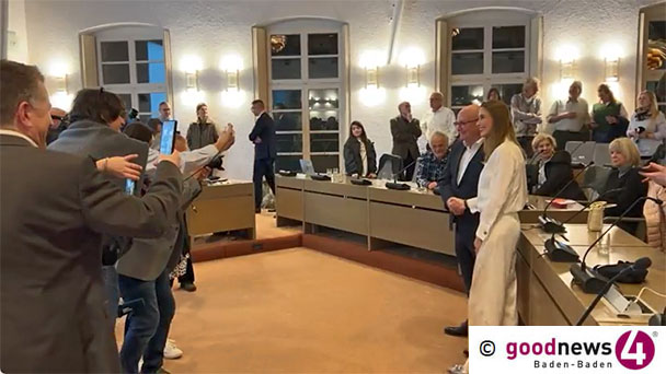 18 Uhr goodnews4 LIVE! – OB-Stichwahl Baden-Baden – Aus dem Rathaus mit Nadja Milke – Ergebnisse und Interviews 18 Uhr goodnews4 LIVE! – OB-Stichwahl Baden-Baden – Aus dem Rathaus mit Nadja Milke – Ergebnisse und Interviews