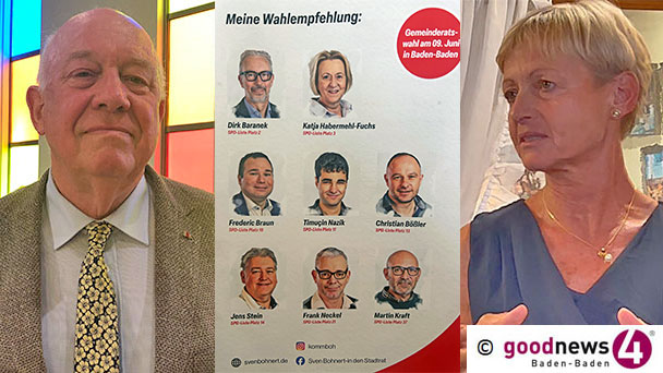 In Baden-Badener SPD rumort es vor der Kommunalwahl – Kritischer Stadtratskandidat Sven Bohnert – Keine Wahlempfehlung für Fraktionschefin Ulrike Mitzel