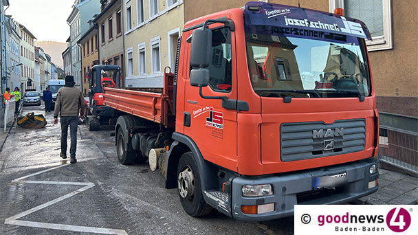 Stephanienstraße bleibt weiterhin gesperrt – Wasserversorgung funktioniert wieder