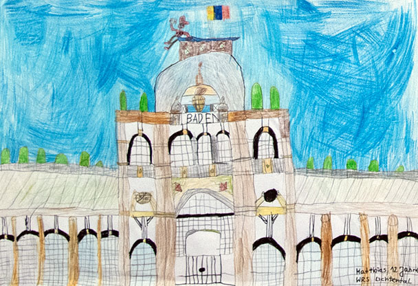 Welterbe Baden-Baden und seine jungen Künstler – Motiv von Matthias, 12 Jahre alt Welterbe Baden-Baden und seine jungen Künstler – Motiv von Matthias, 12 Jahre alt