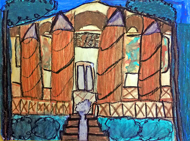 Welterbe Baden-Baden und seine jungen Künstler – Motiv von Amir, 8 Jahre alt