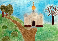 Welterbe Baden-Baden und seine jungen Künstler – Motiv von Anastasia, 12 Jahre alt