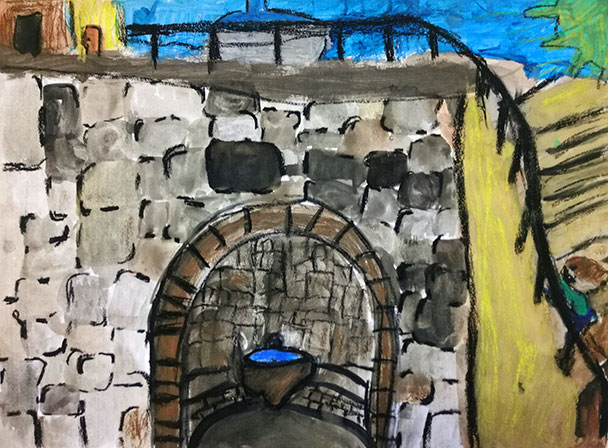 Welterbe Baden-Baden und seine jungen Künstler – Motiv von Anna, 8 Jahre alt