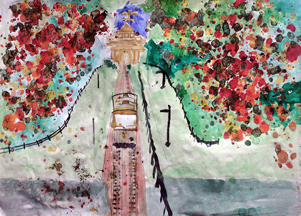 Welterbe Baden-Baden und seine jungen Künstler – Motiv von Artem, 12 Jahre alt