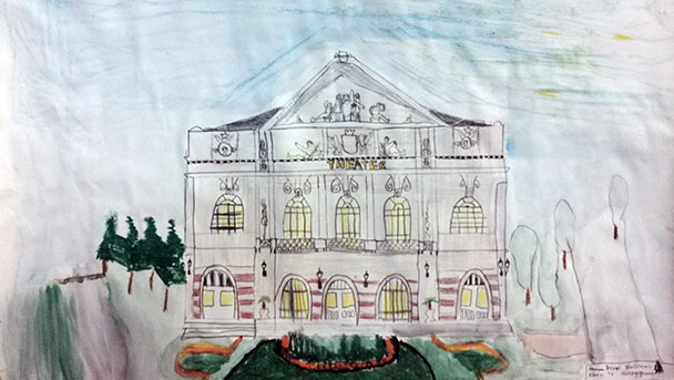 Welterbe Baden-Baden und seine jungen Künstler – Motiv von Benni, 11 Jahre alt Welterbe Baden-Baden und seine jungen Künstler – Motiv von Benni, 11 Jahre alt