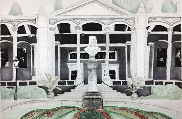 Welterbe Baden-Baden und seine jungen Künstler – Motiv von Carla, 11 Jahre alt Welterbe Baden-Baden und seine jungen Künstler – Motiv von Carla, 11 Jahre alt