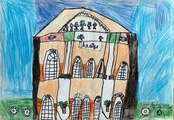 Welterbe Baden-Baden und seine jungen Künstler – Motiv von Darren, 8 Jahre alt
