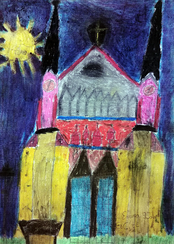 Welterbe Baden-Baden und seine jungen Künstler – Motiv von Emma, 9 Jahre alt