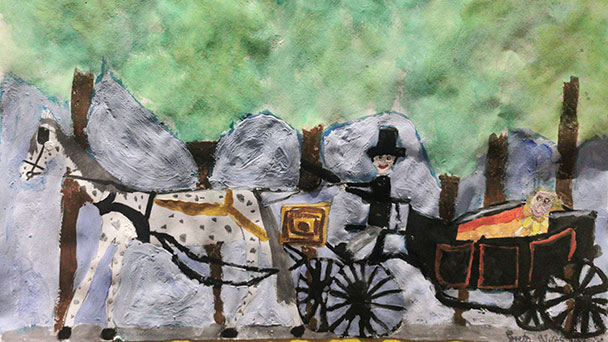 Welterbe Baden-Baden und seine jungen Künstler – Motiv von Greta, 9 Jahre alt Welterbe Baden-Baden und seine jungen Künstler – Motiv von Greta, 9 Jahre alt