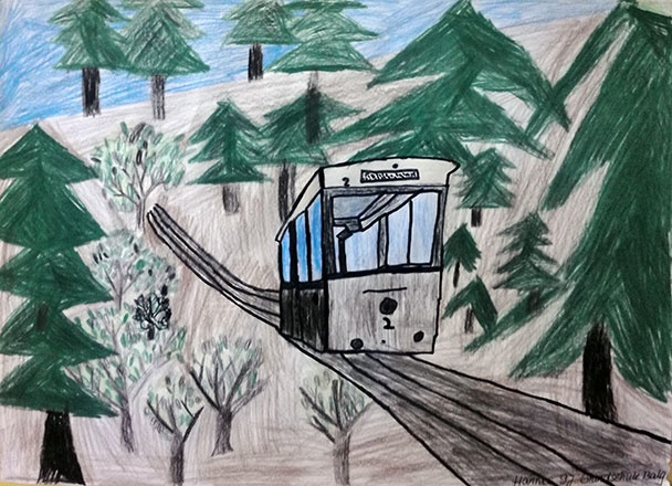 Welterbe Baden-Baden und seine jungen Künstler – Motiv von Hannes, 9 Jahre alt Welterbe Baden-Baden und seine jungen Künstler – Motiv von Hannes, 9 Jahre alt