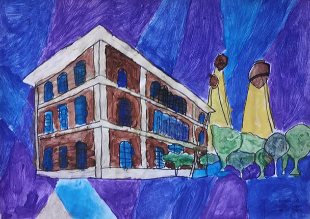 Welterbe Baden-Baden und seine jungen Künstler – Motiv von Hussein, 12 Jahre alt Welterbe Baden-Baden und seine jungen Künstler – Motiv von Hussein, 12 Jahre alt