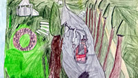 Welterbe Baden-Baden und seine jungen Künstler – Motiv von Illia, 9 Jahre alt