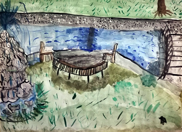 Welterbe Baden-Baden und seine jungen Künstler – Motiv von Ineta, 9 Jahre alt