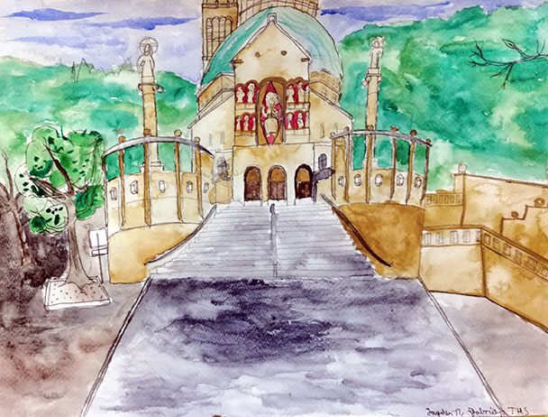 Welterbe Baden-Baden und seine jungen Künstler – Motiv von Jayden, 11 Jahre alt Welterbe Baden-Baden und seine jungen Künstler – Motiv von Jayden, 11 Jahre alt