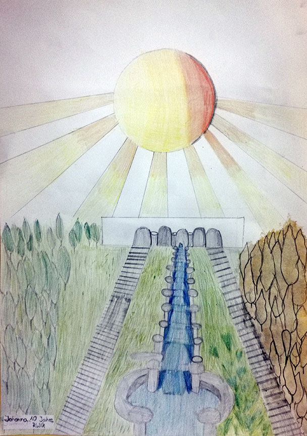 Welterbe Baden-Baden und seine jungen Künstler – Motiv von Johanna, 10 Jahre alt Welterbe Baden-Baden und seine jungen Künstler – Motiv von Johanna, 10 Jahre alt