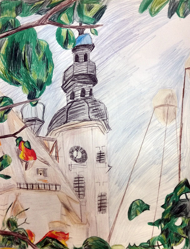 Welterbe Baden-Baden und seine jungen Künstler – Motiv von Jula, 9 Jahre alt