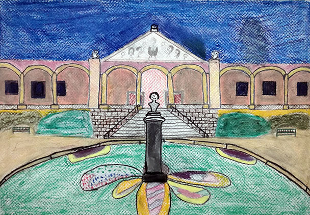 Welterbe Baden-Baden und seine jungen Künstler – Motiv von Katharina, 11 Jahre alt