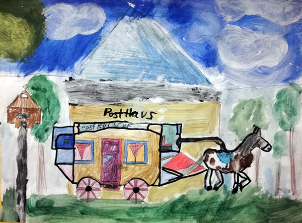 Welterbe Baden-Baden und seine jungen Künstler – Motiv von Liam, 9 Jahre alt 