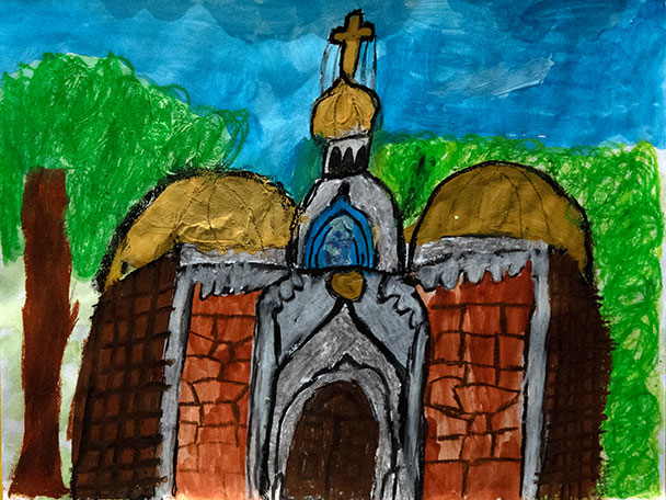 Welterbe Baden-Baden und seine jungen Künstler – Motiv von Lofian, 8 Jahre alt