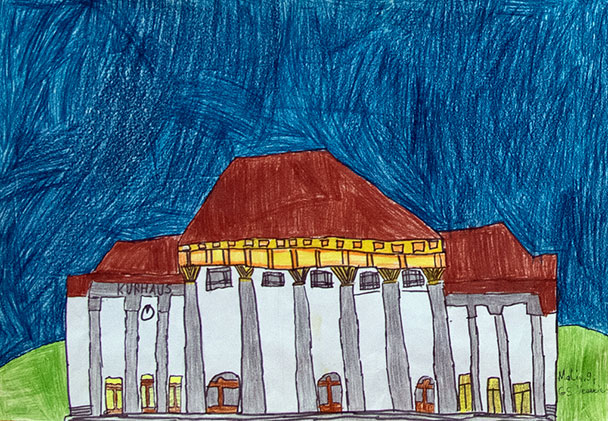 Welterbe Baden-Baden und seine jungen Künstler – Motiv von Mali, 9 Jahre alt