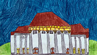 Welterbe Baden-Baden und seine jungen Künstler – Motiv von Mali, 9 Jahre alt