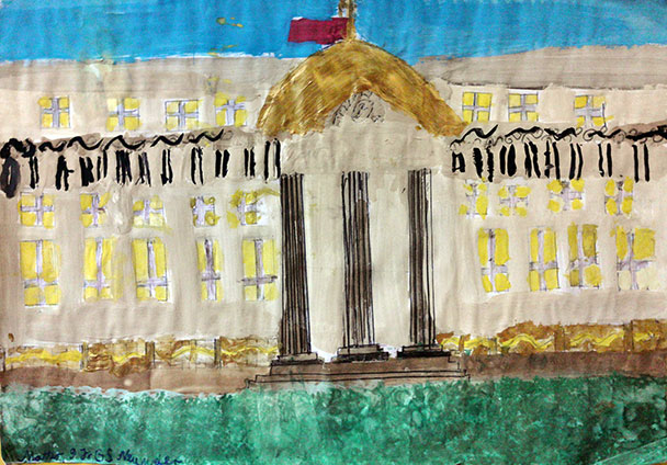 Welterbe Baden-Baden und seine jungen Künstler – Motiv von Matteo, 8 Jahre alt