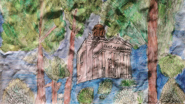 Welterbe Baden-Baden und seine jungen Künstler – Motiv von Maxim, 8 Jahre alt Welterbe Baden-Baden und seine jungen Künstler – Motiv von Maxim, 8 Jahre alt