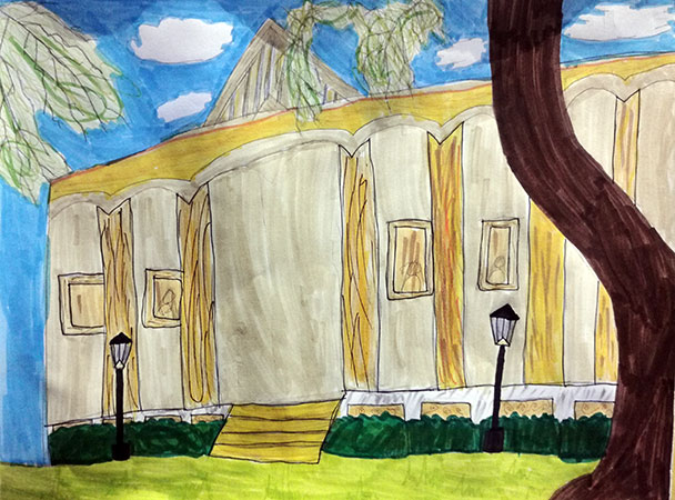 Welterbe Baden-Baden und seine jungen Künstler – Motiv von Mia-Su, 9 Jahre alt